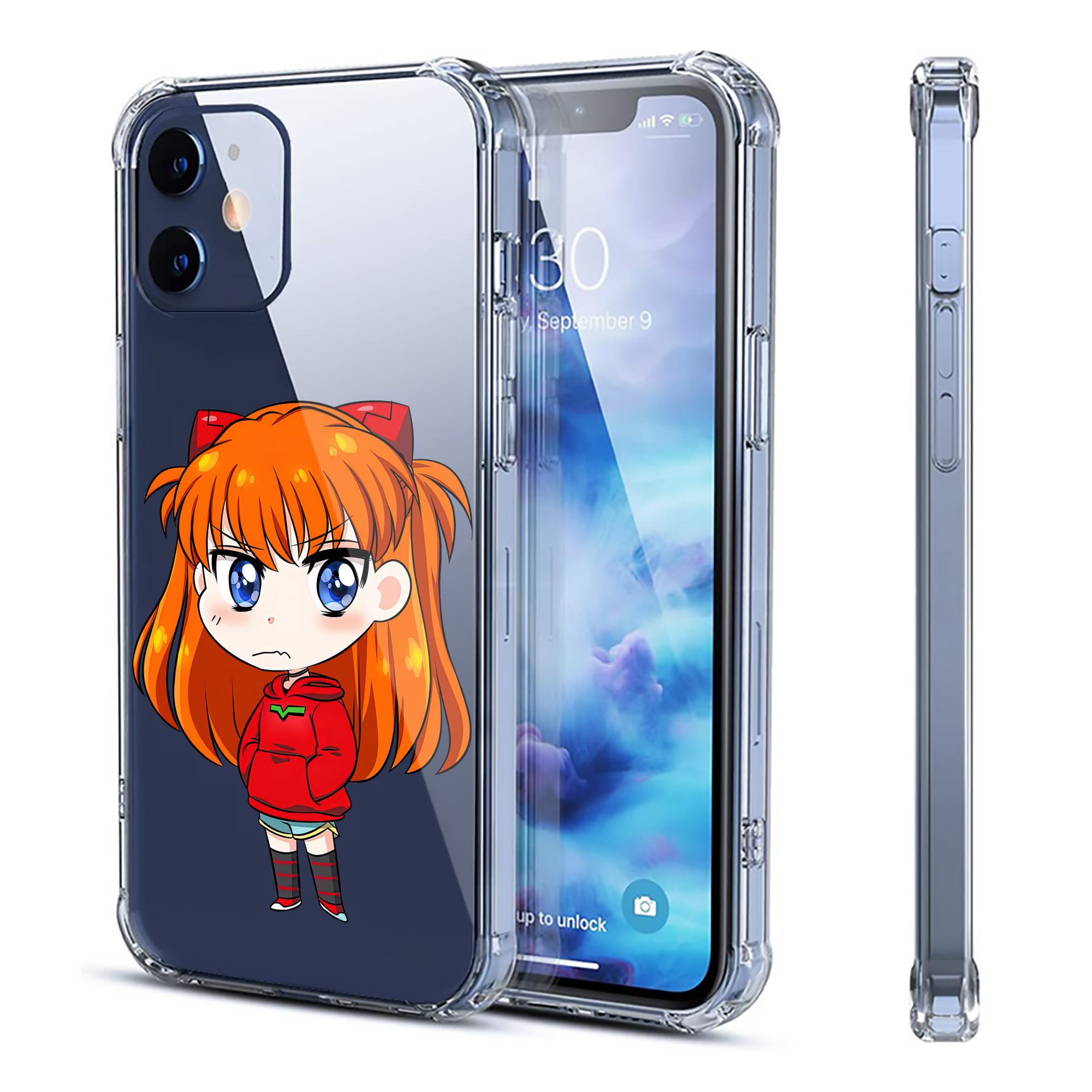 （画像用） EVA 新世紀エヴァンゲリオン 【iPhone 12シリーズ対応】透明スマホケース（クリアソフトケース）
